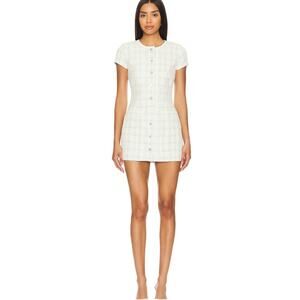 Majorelle Tammy Mini Dress in White & Black Size: M